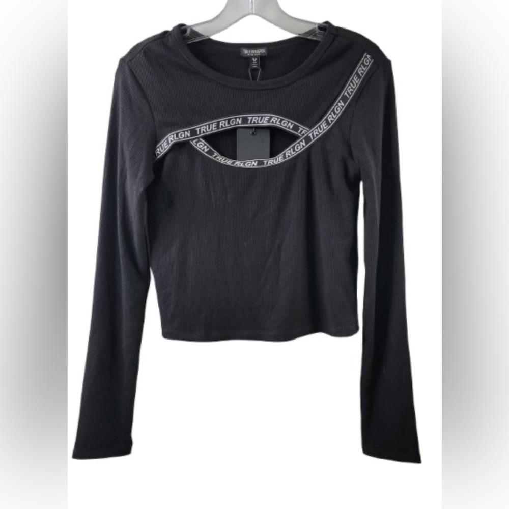 True Religion Cut Out Logo Top, Size: S (Women, NWT)
